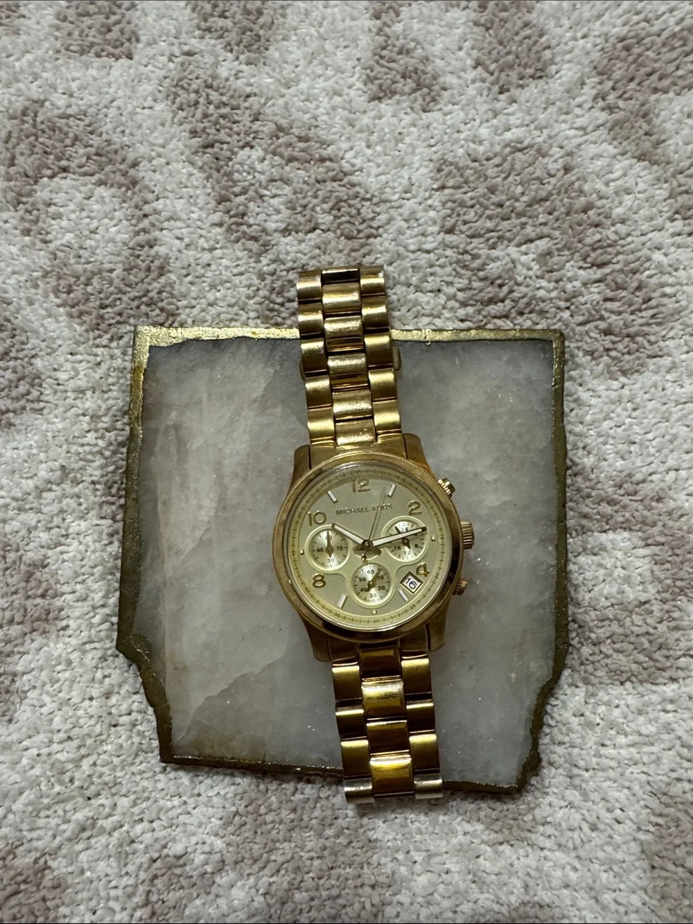 Michael Kors Gold Chronograph Bracelet Watch